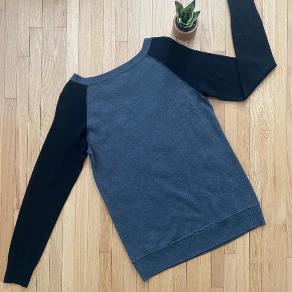 APT. 9 Leopard Print Embellished Crew Neck Black Gray Sweater size S - Picture 7 of 7